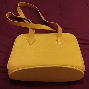 Brandless yellow handbag